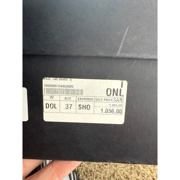 NIB MAJE Fidel Tall Leather Boots in
Cognac Sz‎ 37 $585